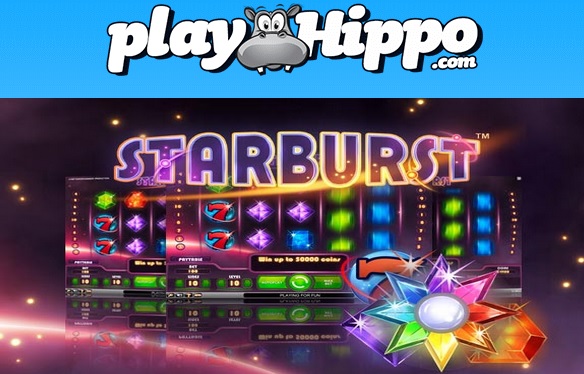 Claim 1780 free spins on Starburts at PlayHippo casino!