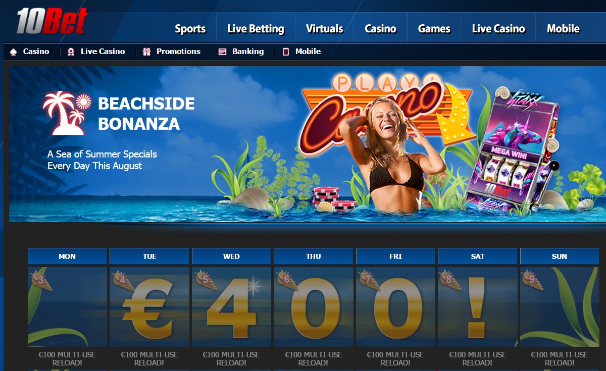 Beachside Bonanza at 10Bet Casino