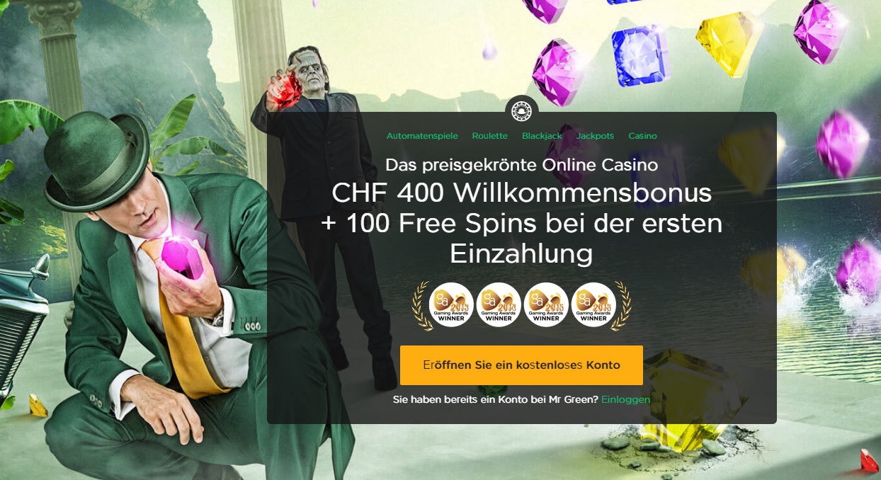 Mr Green Casino Welcomes Swiss Players