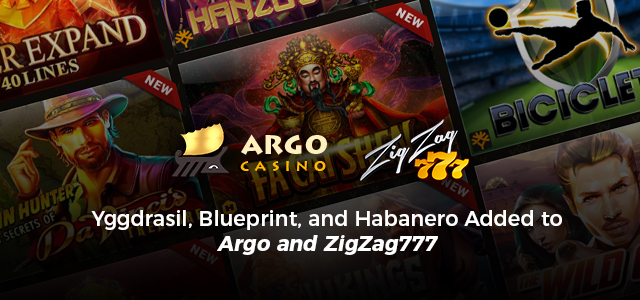 Argo and ZigZag777 Add Famous Software Providers to Their Libraries