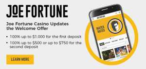 Joe Fortune Casino Has Introduced New Welcome Bonus