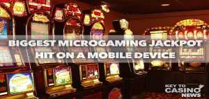 Biggest Microgaming Jackpot hit on a mobile device.