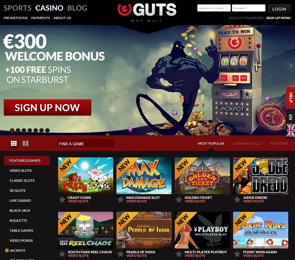 KeyToCasino Updates: Guts Casino