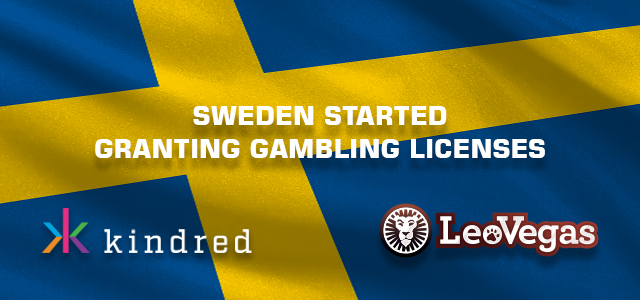 Sweden Started Issuing Gambling Licenses: Kindred and LeoVegas are Among the First Licensees