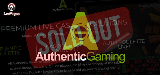 LeoVegas Has Sold Authentic Gaming