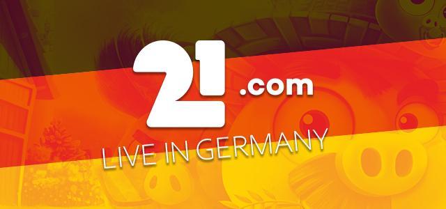 21.com Casino Goes Live in Germany