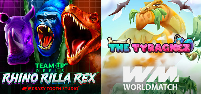 Dinosaurs Revive on the Reels of World Match and Crazy Tooth Slots