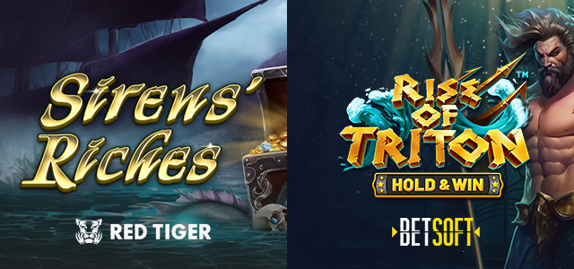 Discover Sunken Treasure in New Rise of Triton and Siren’s Riches Slots