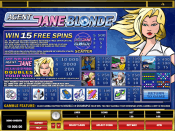 'Agent Jane Blonde' by 'Microgaming'. Click the image to enlarge.