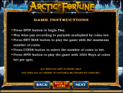 'Arctic Fortune' by 'Microgaming'. Click the image to enlarge.