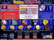 'Bars and Stripes' by 'Microgaming'. Click the image to enlarge.