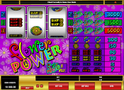 'Flower Power' by 'Microgaming'. Click the image to enlarge.