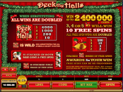 'Deck the Halls' by 'Microgaming'. Click the image to enlarge.