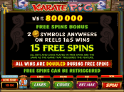 'Karate Pig' by 'Microgaming'. Click the image to enlarge.