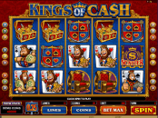 'Kings of Cash' by 'Microgaming'. Click the image to enlarge.