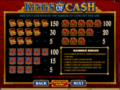 'Kings of Cash' by 'Microgaming'. Click the image to enlarge.