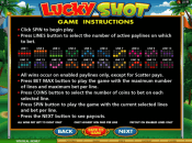 'Lucky Shot' by 'Microgaming'. Click the image to enlarge.