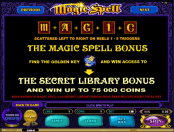 'Magic Spell' by 'Microgaming'. Click the image to enlarge.