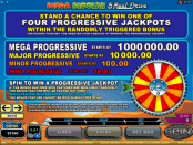 'Mega Moolah 5 Reel Drive' by 'Microgaming'. Click the image to enlarge.