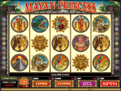 'Mayan Princess' by 'Microgaming'. Click the image to enlarge.