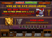 'Mega Moolah' by 'Games Global'. Click the image to enlarge.