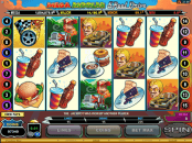 'Mega Moolah 5 Reel Drive' by 'Microgaming'. Click the image to enlarge.