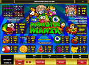 'Monster Mania' by 'Microgaming'. Click the image to enlarge.