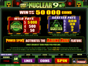 'Power Spins™- Nuclear 9s' by 'Microgaming'. Click the image to enlarge.