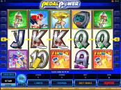'Pedal Power' by 'Microgaming'. Click the image to enlarge.