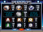 'Pure Platinum' by 'Microgaming'. Click the image to enlarge.