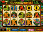 'Queen of the Jungle' by 'Microgaming'. Click the image to enlarge.