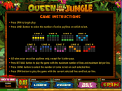 'Queen of the Jungle' by 'Microgaming'. Click the image to enlarge.