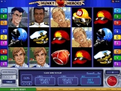 'Sneak a Peek - Hunky Heroes' by 'Microgaming'. Click the image to enlarge.