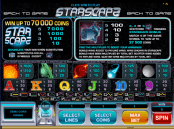 'Starscape' by 'Microgaming'. Click the image to enlarge.