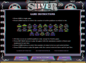 'Sterling Silver 3D' by 'Microgaming'. Click the image to enlarge.