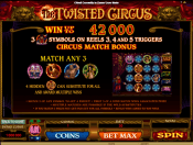 'The Twisted Circus' by 'Microgaming'. Click the image to enlarge.