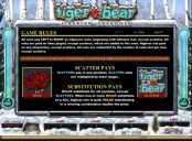 'Tiger vs Bear' by 'Microgaming'. Click the image to enlarge.