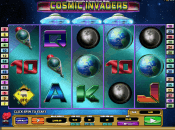 'Cosmic Invaders' by 'Microgaming'. Click the image to enlarge.
