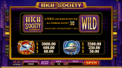 'High Society' by 'Microgaming'. Click the image to enlarge.