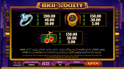 'High Society' by 'Microgaming'. Click the image to enlarge.