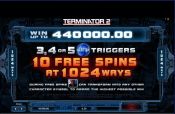 'Terminator 2' by 'Microgaming'. Click the image to enlarge.