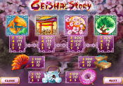 'Geisha Story' by 'Playtech'. Click the image to enlarge.