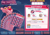 'Pink Panther Scratch' by 'Playtech'. Click the image to enlarge.