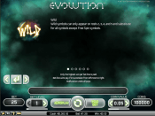 'Evolution' by 'Net Entertainment'. Click the image to enlarge.