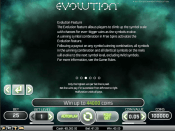 'Evolution' by 'Net Entertainment'. Click the image to enlarge.