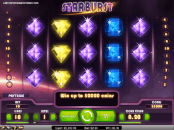 'Starburst' by 'Net Entertainment'. Click the image to enlarge.