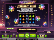 'Starburst' by 'Net Entertainment'. Click the image to enlarge.