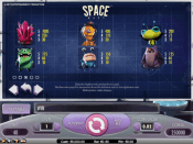 'Space Wars' by 'Net Entertainment'. Click the image to enlarge.