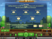 'Reel Rush' by 'Net Entertainment'. Click the image to enlarge.