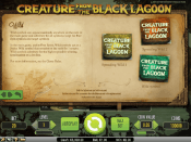 'Creature from the Black Lagoon' by 'Net Entertainment'. Click the image to enlarge.